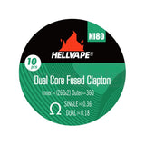 Hellvape Dual Core Fused Clapton Ni80 Coils (10Pk) Prebuilt Coil