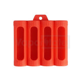 Battery Protective Silicone Case 18650 X 4 / Red Cases