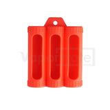 Battery Protective Silicone Case 18650 X 3 / Red Cases