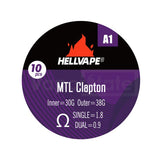 Hellvape Mtl Clapton Ka1 Coils (10Pk) Prebuilt Coil
