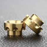 Vaporstate Sbc01 810 Drip Tip Brass | Design 2 Tips